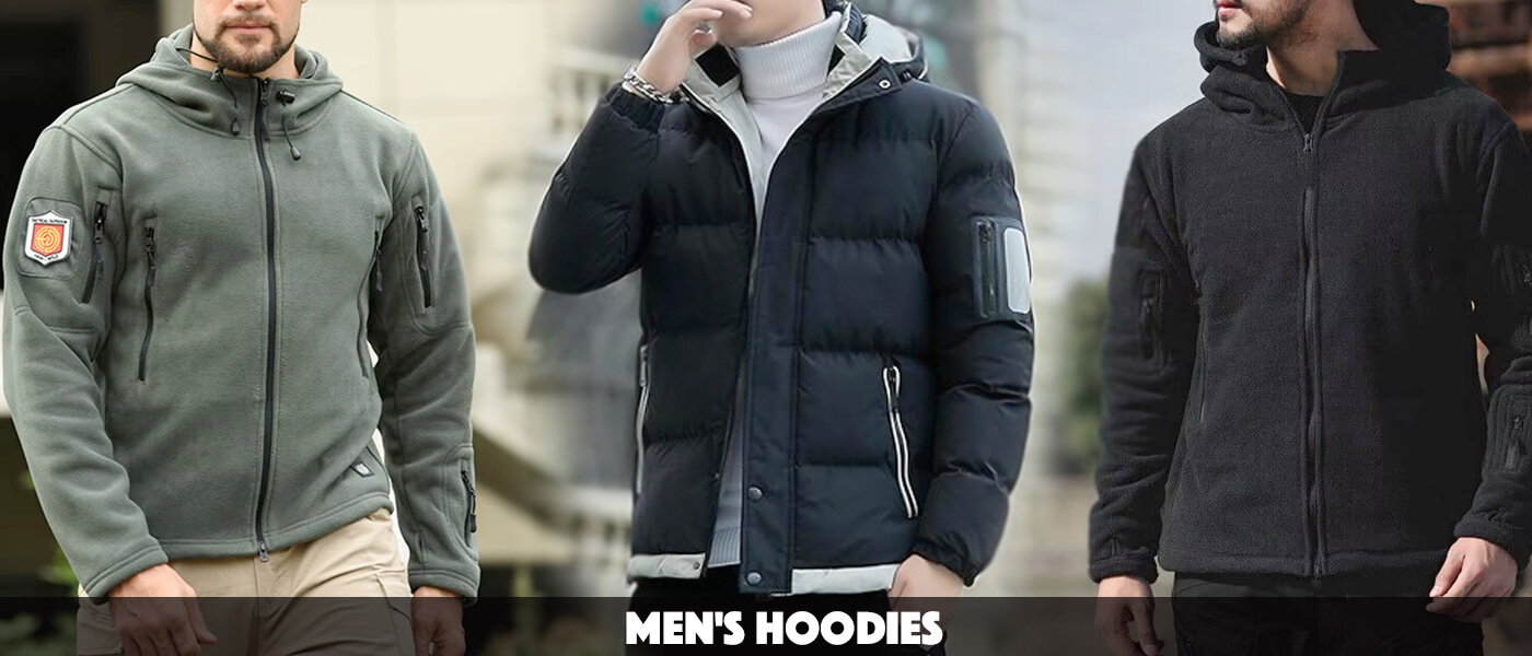 Men's Hoodies Leather Lineage Men's Fashion