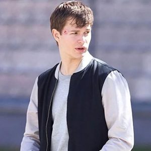 Ansel Elgort Baby Driver Varsity Jacket