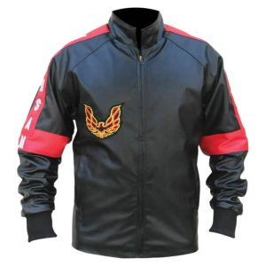 Burton Leon Reynolds Jr Smokey and The Bandit Black Leather Jacket