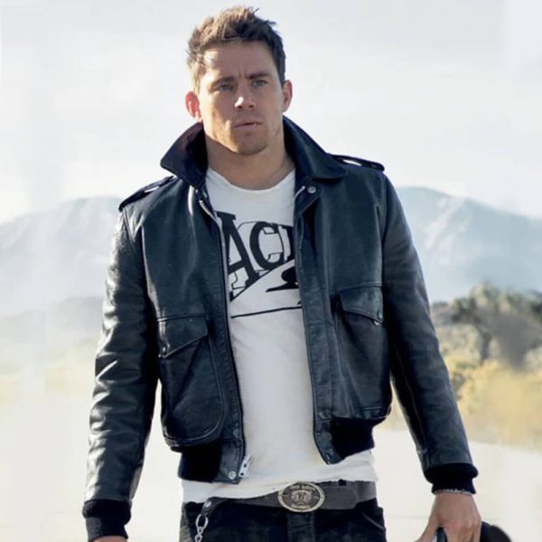 Channing Tatum Black Leather Jacket