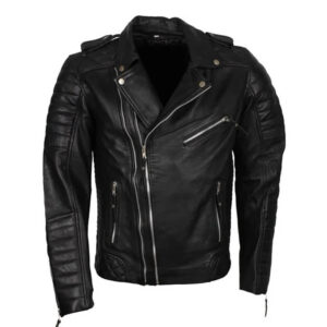 Men's Black Leather Jacket