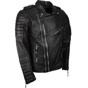 Mens Black Leather Jacket